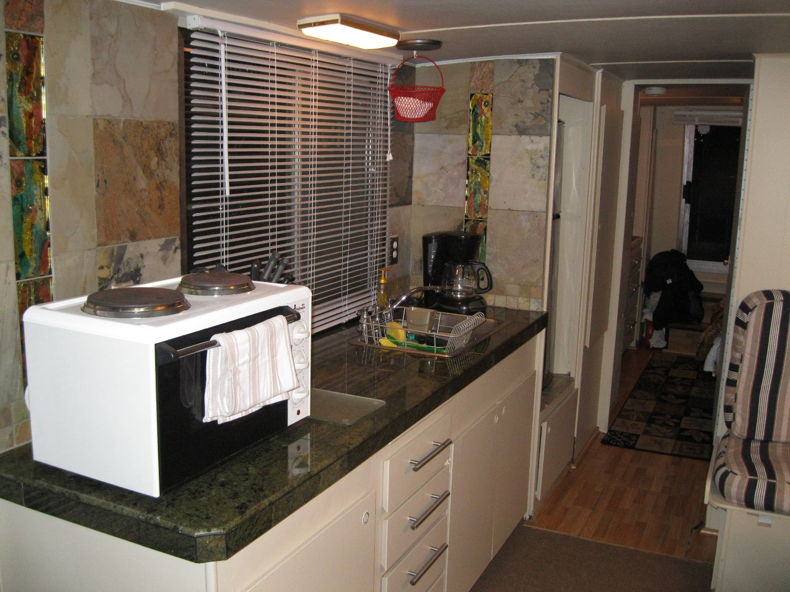 Knotty Buoyz boat house galley