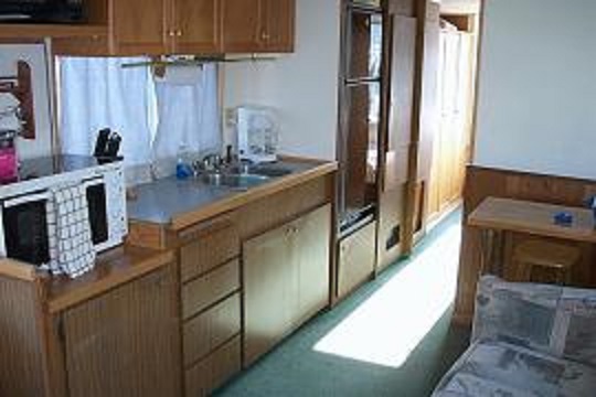 Spindrift houseboat galley