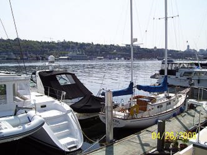 Spindrift boat house upper deck